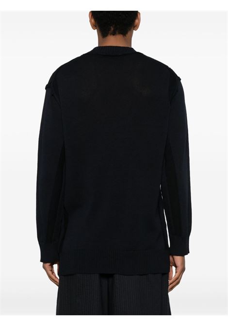 Blue knitted jumper Yohji yamamoto - men Yohji Yamamoto | HPK113821